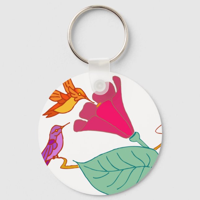 Hummingbirds 1 keychain (Front)