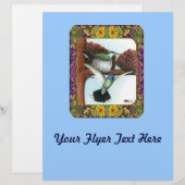 Hummingbirds and Flowers #3 (Front/Back)