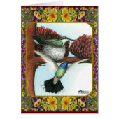 Hummingbirds and Flowers #3 (Front)