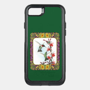 Hummingbirds and Flowers #5 OtterBox Commuter iPhone SE/8/7 Case