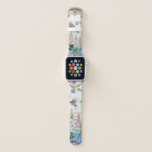 Hummingbirds and Flowers Apple Watch Band