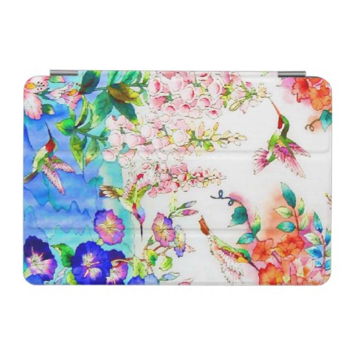 Hummingbirds and Flowers iPad Mini Cover