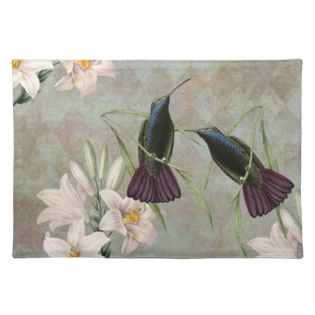 Hummingbirds and Lilies Placemat (Front)