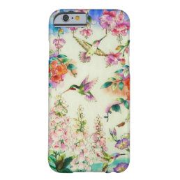 Hummingbirds and Pink Flowers iPhone 6 case