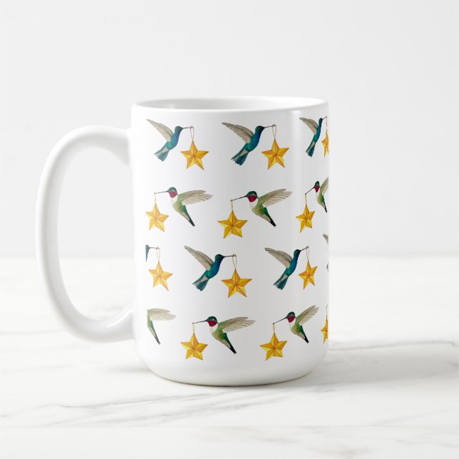 Hummingbirds and Stars  Coffee Mug (Left)