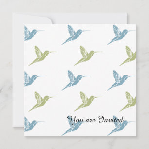 Hummingbirds Birthday Invitation