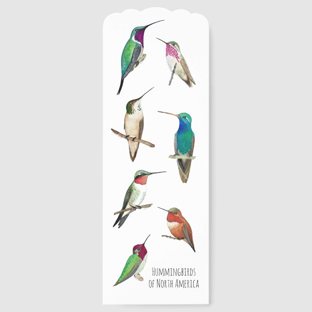 Hummingbirds  bookmarks (Front)