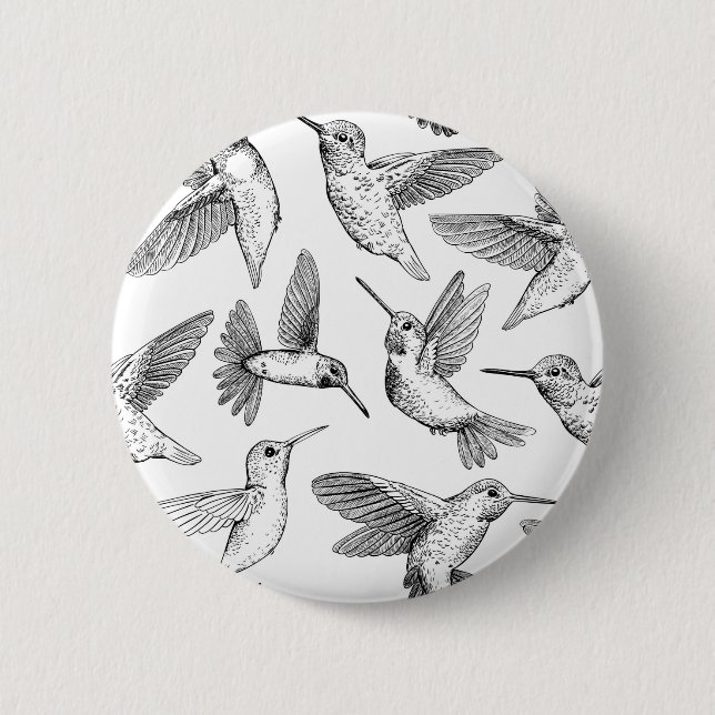 Hummingbirds Button (Front)