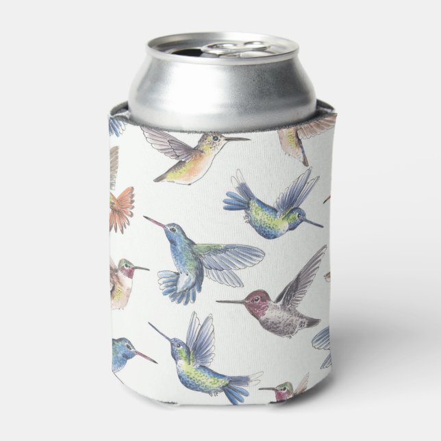 Hummingbirds Can Cooler (Can Front)