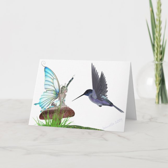 Hummingbirds Card (Front)