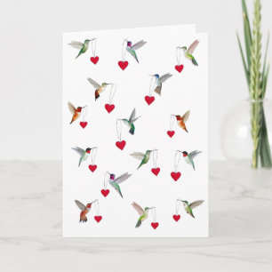 Hummingbirds card