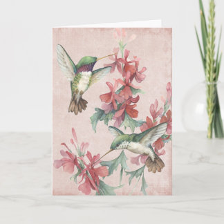 Hummingbirds Card