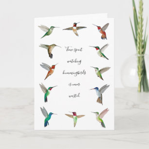 Hummingbirds Card