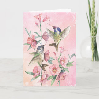Hummingbirds Card
