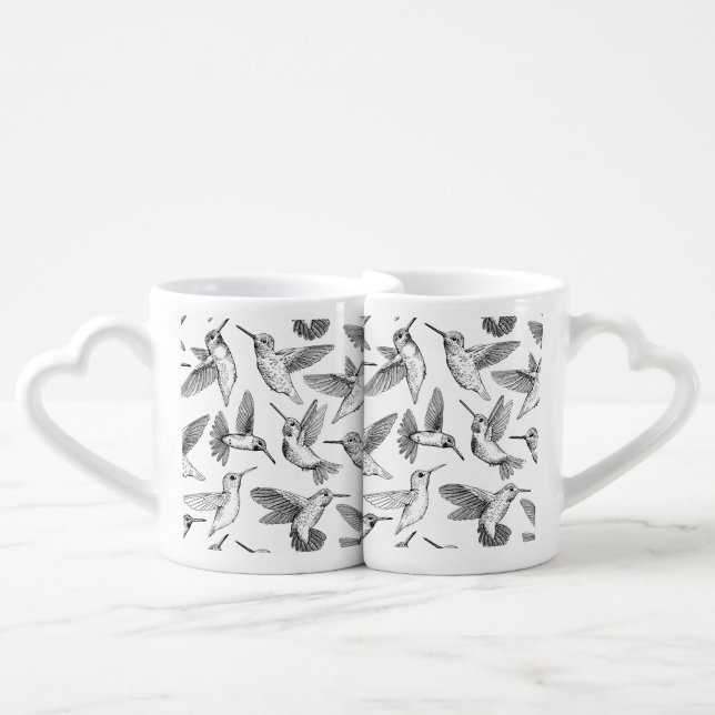 Hummingbirds Coffee Mug Set (Front Nesting)