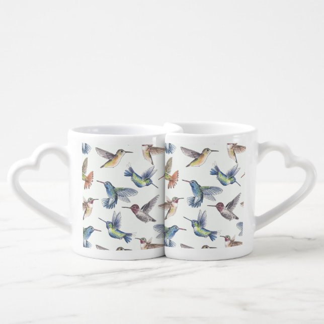 Hummingbirds Coffee Mug Set (Front Nesting)