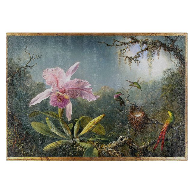 Hummingbirds Cutting Board (Front)