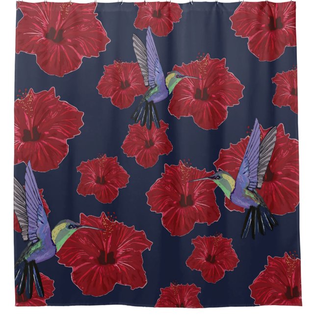 Hummingbirds Dream Shower Curtain (Front)