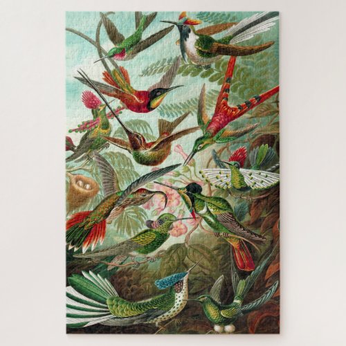  Hummingbirds _ Ernst Haeckel Jigsaw Puzzle