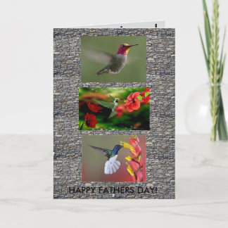 Hummingbirds Fathers day card