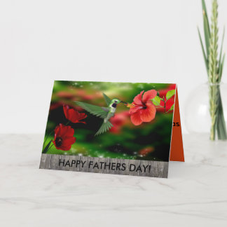 Hummingbirds Fathers Day Card