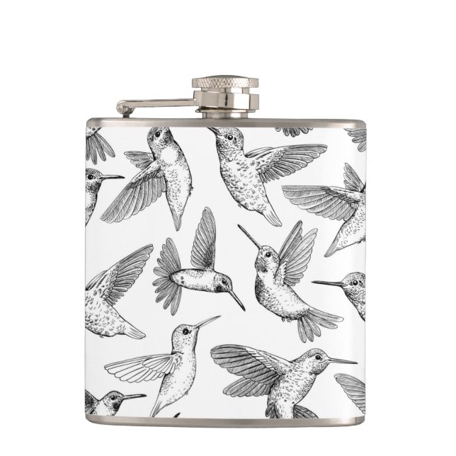 Hummingbirds Flask (Front)