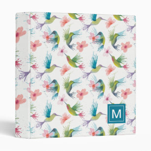 Hummingbirds & Flowers 3 Ring Binder