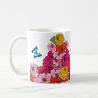 Hummingbirds Flowers and Butterflies Mug
