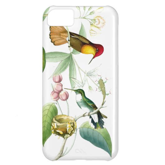 Hummingbirds & Flowers iPhone 5C Case (Back)