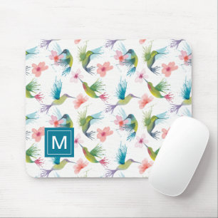 Hummingbirds & Flowers Mouse Pad
