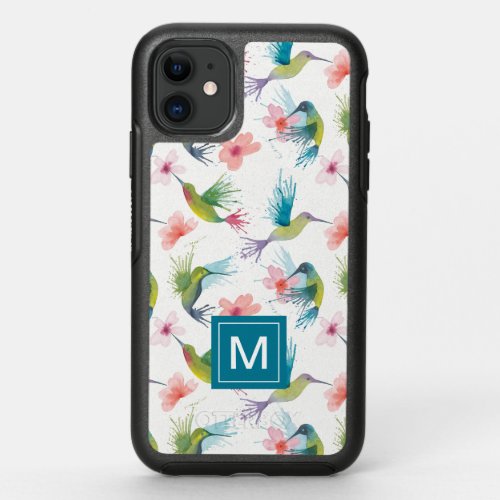 Hummingbirds  Flowers OtterBox Symmetry iPhone 11 Case