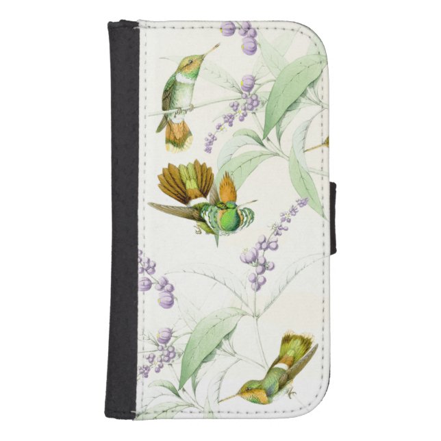 Hummingbirds & Flowers Samsung Galaxy Wallet Case (Front)