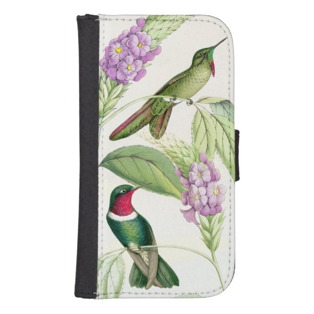 Hummingbirds & Flowers Samsung Galaxy Wallet Case (Front)