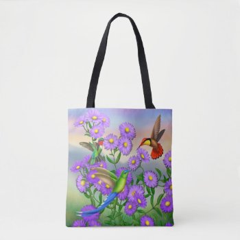 Hummingbirds Galore Tote Bag by TheCasePlace at Zazzle