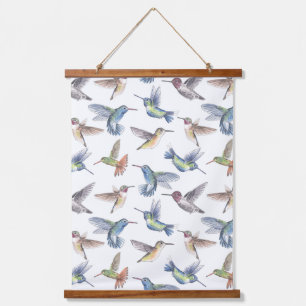 Hummingbirds Hanging Tapestry