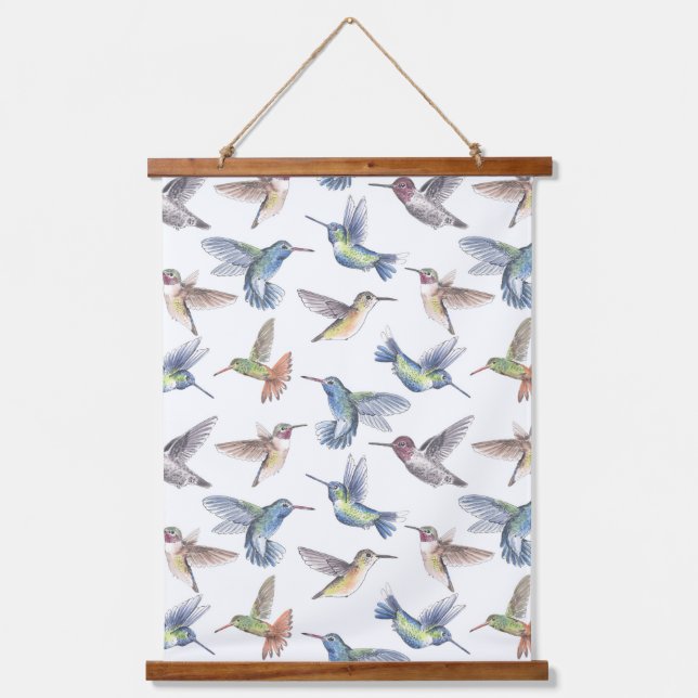 Hummingbirds Hanging Tapestry (Front)