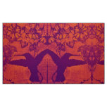 Hummingbirds in Faded Reds Fabric