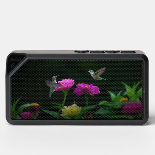 Hummingbirds In Garden Bluetooth Speaker