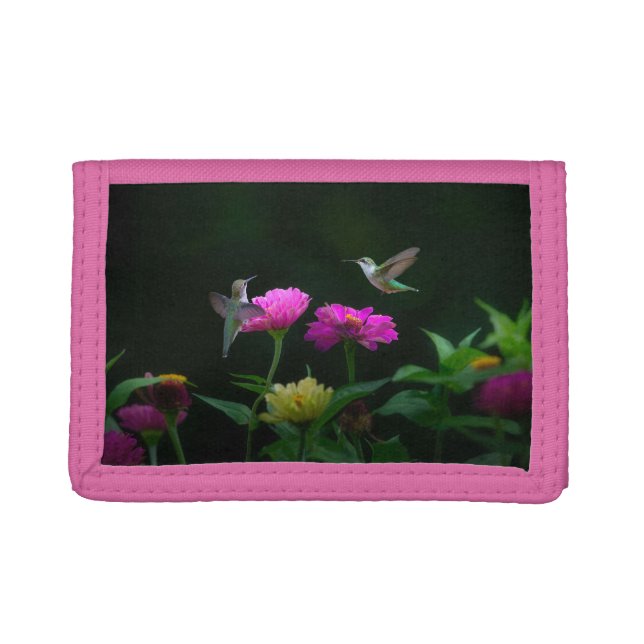 Hummingbirds In Garden Photo Wallet (Front)