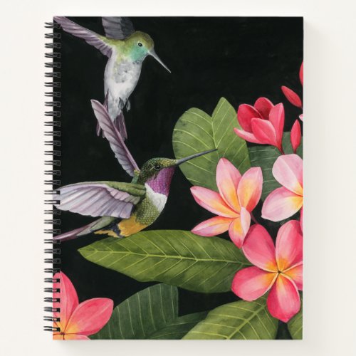 Hummingbirds In the Plumeria Notebook