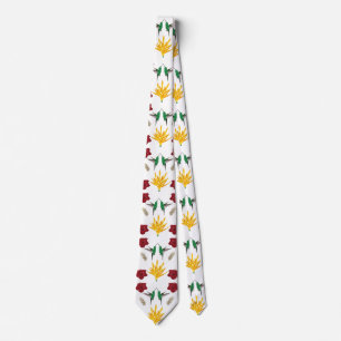 Hummingbirds inspiraton neck tie