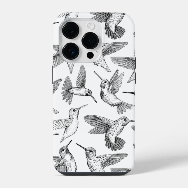 Hummingbirds Iphone Case (Back)