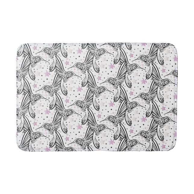 Hummingbirds IV Bathroom Mat (Front)