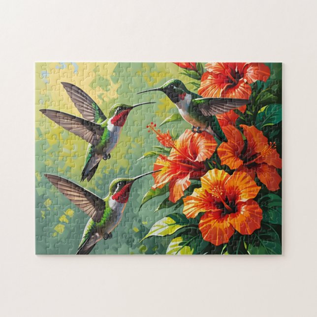 Hummingbirds Jigsaw Puzzle (Horizontal)