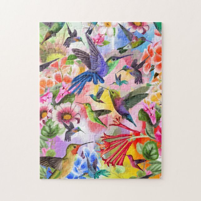 Hummingbirds Jigsaw Puzzle (Vertical)