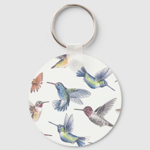 Hummingbirds Keychain