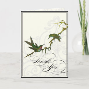 Hummingbirds n Swirls  - Wedding Thank You Notes