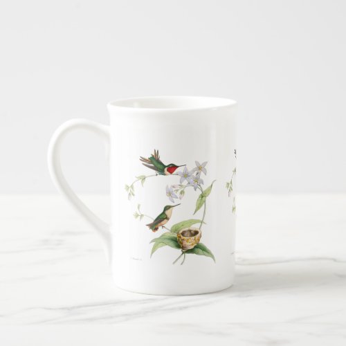 Hummingbirds Natural History  Bone China Mug