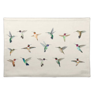 Hummingbirds of North America Cloth Placemat