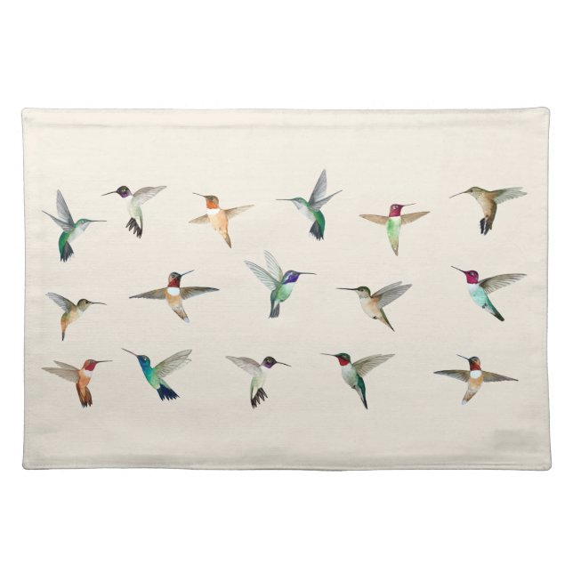 Hummingbirds of North America Cloth Placemat (Front)
